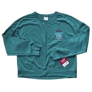 Wondershop Kinda Naughty Kinda Nice Christmas Holiday Graphic Sweatshirt Medium